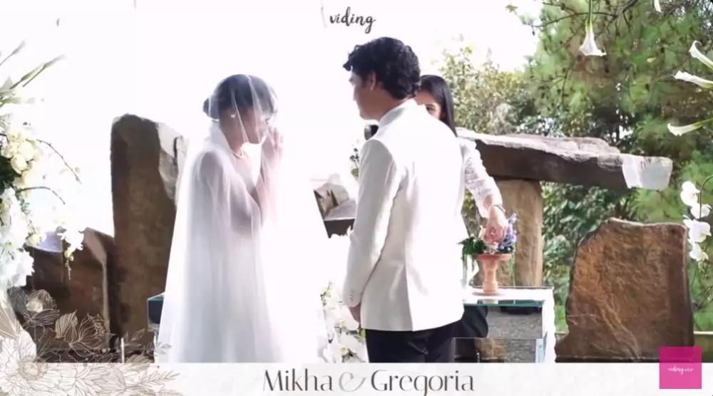 pemberkatan nikah Gregoria Mikha © YouTube