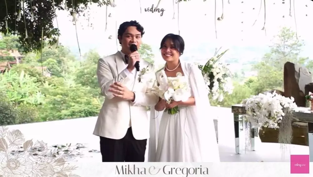 pemberkatan nikah Gregoria Mikha © YouTube