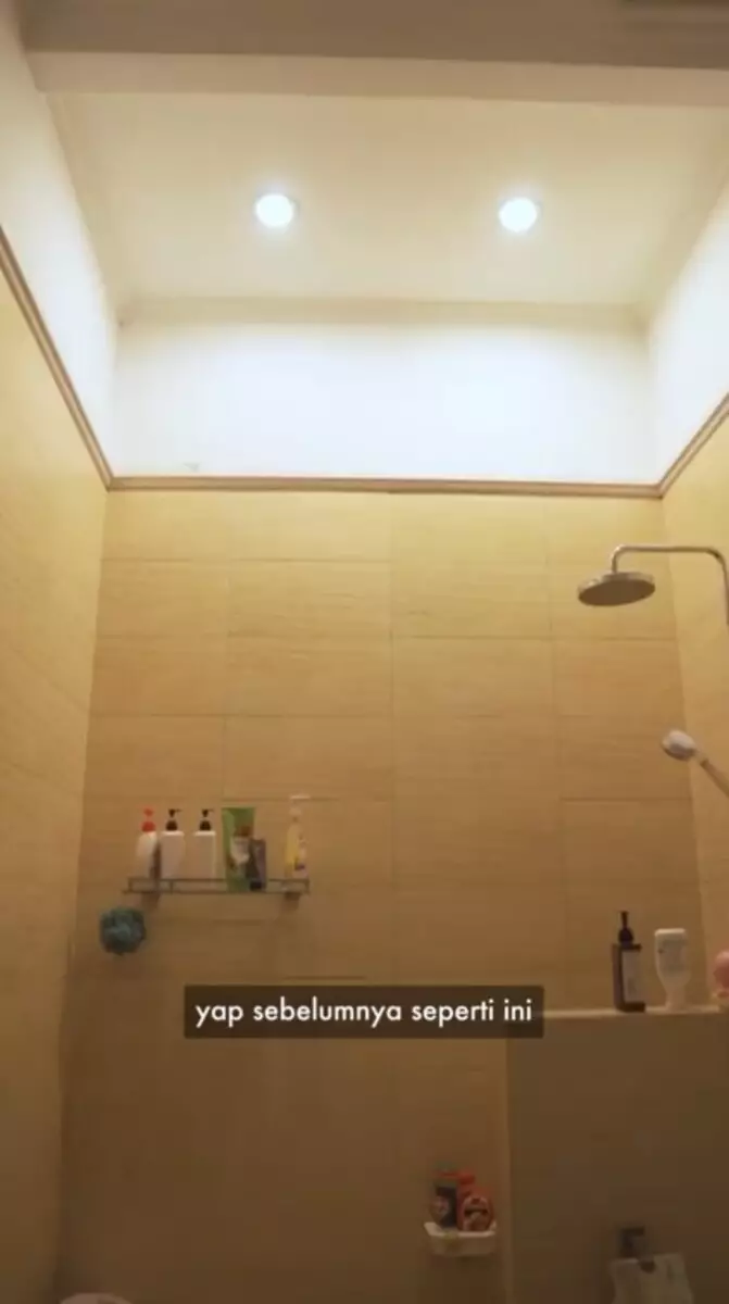 kamar mandi Irish Bella usai renovasi © TikTok