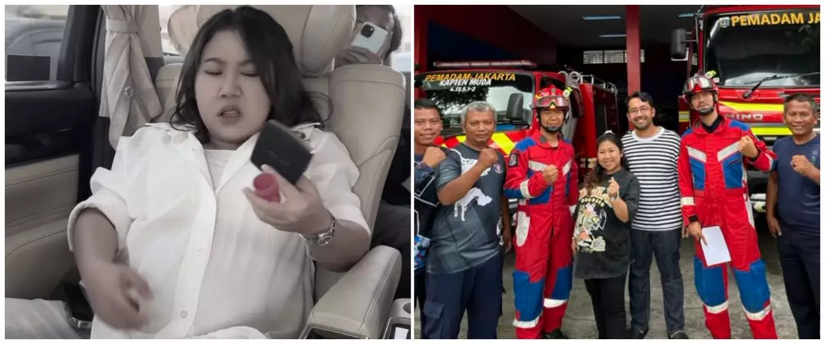 Jelang lahiran, Kiky Saputri datangi kantor pemadam kebakaran, minta bantuan lepas cincin di jarinya