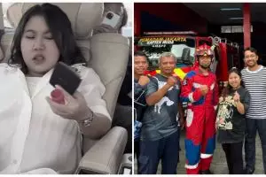 Jelang lahiran, Kiky Saputri datangi kantor pemadam kebakaran, minta bantuan lepas cincin di jarinya