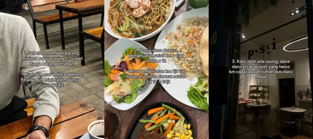 Viral pria bagikan tips atur keuangan © TikTok