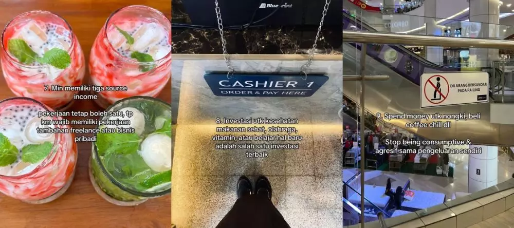 Viral pria bagikan tips atur keuangan © TikTok