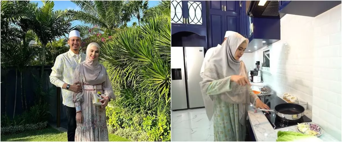 Rumahnya seharga Rp40 M, intip 10 potret dapur Kartika Putri yang mewah tapi jarang dipakai