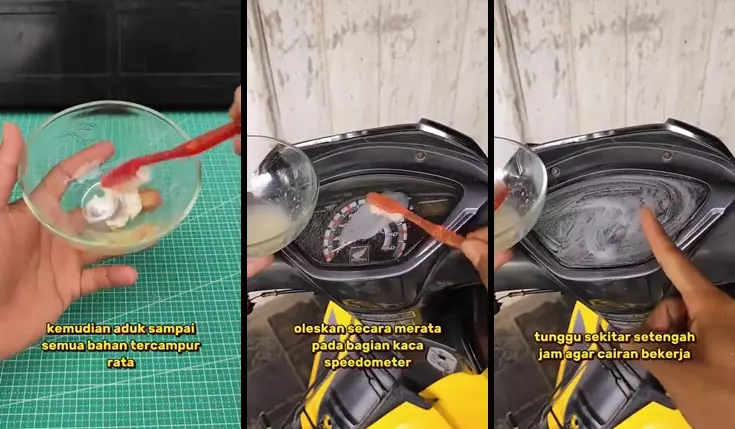 trik bersihkan mika speedometer  © 2025 TikTok trik bersihkan mika speedometer  © 2025 TikTok