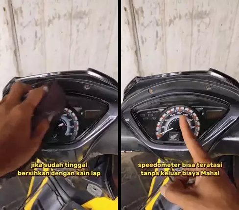 trik bersihkan mika speedometer  © 2025 TikTok trik bersihkan mika speedometer  © 2025 TikTok