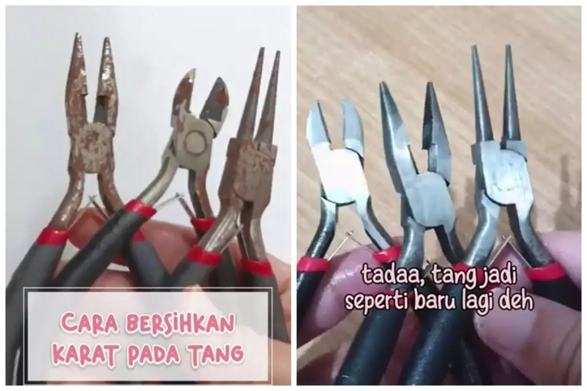 Tanpa perlu direndam citrun, ini trik jitu bersihkan tang berkarat hanya gunakan 1 bahan dapur
