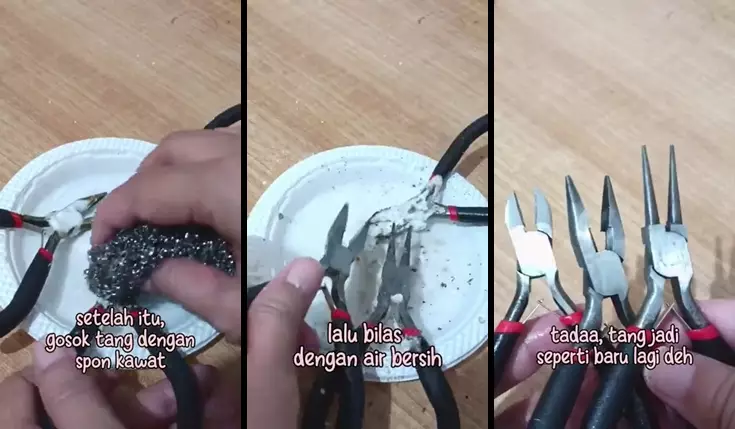 trik bersihkan tang berkarat  © 2025 YouTube