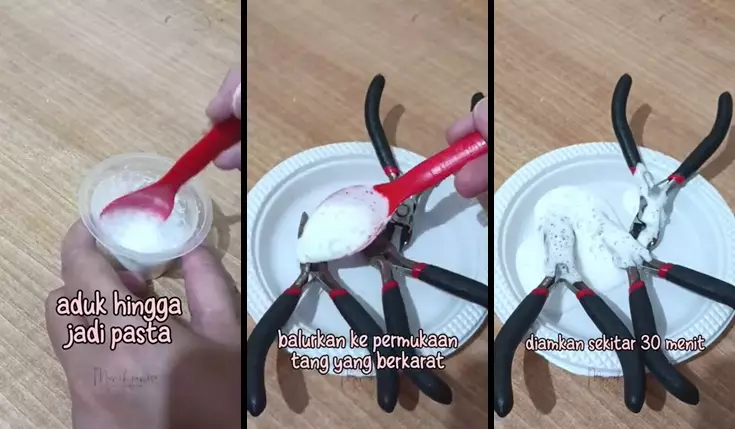 trik bersihkan tang berkarat  © 2025 YouTube