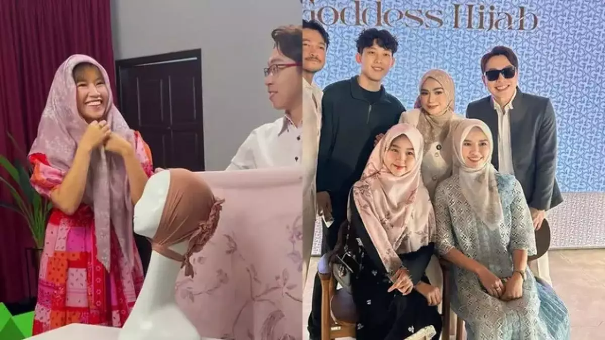 7 Potret Reni Effendi istri dr Richard Lee pakai hijab saat promosi bisnis produk hijab milik suami