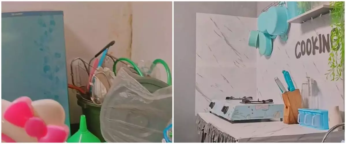 Bermodal barang bekas dapur kontrakan dimakeover jadi estetik meski ukurannya sepetak, ini 10 hasilnya