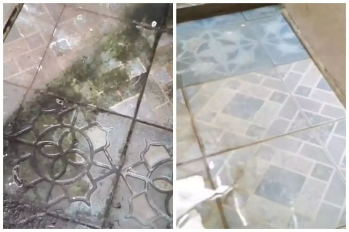 Trik simpel usir lumut lantai kamar mandi tanpa digosok baking soda, cukup tambah 1 bumbu dapur