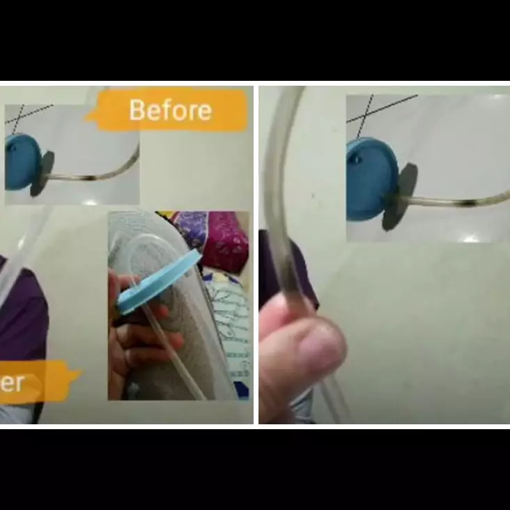 Trik agar sedotan botol minum kotor dan berlumut jadi putih bersih lagi tanpa repot disikat