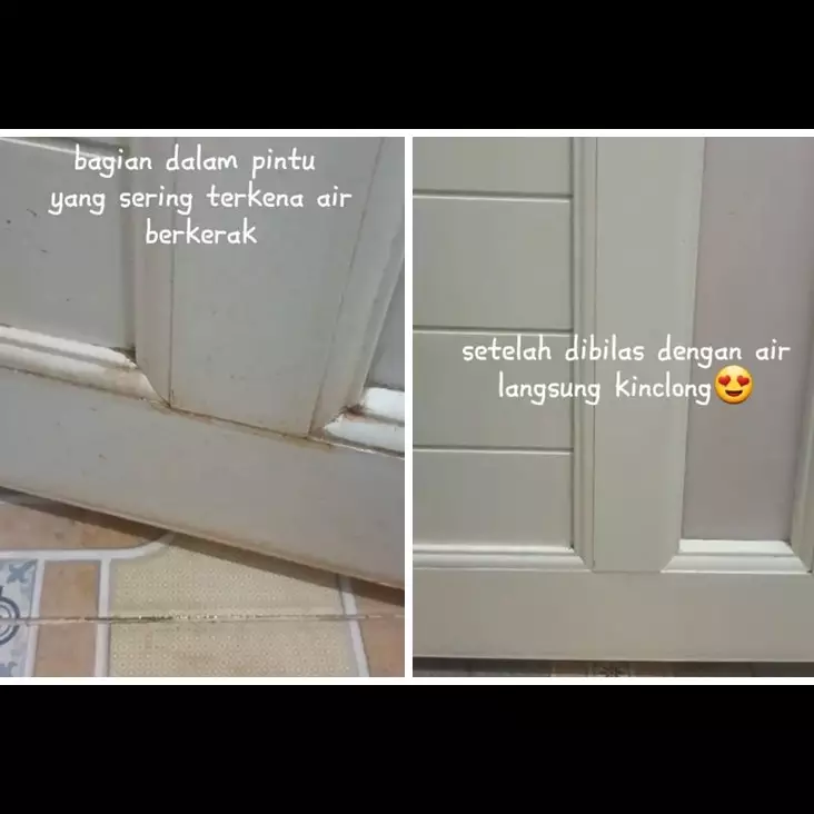 Trik agar kerak kuning di pintu kamar mandi hilang modal Rp Rp2.000, cukup pakai 2 bahan sederhana