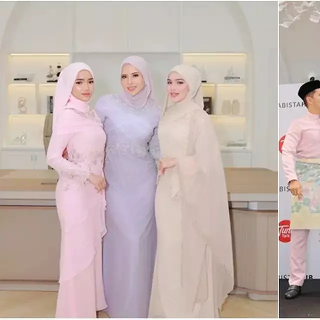 6 Potret Fuji dan Davina Karamoy jadi model hijab di Malaysia, tampilkan pesona anggun dan elegan