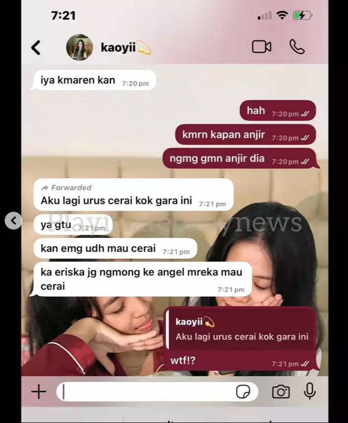 Eriska Nakesya dikabarkan cerai © berbagai sumber