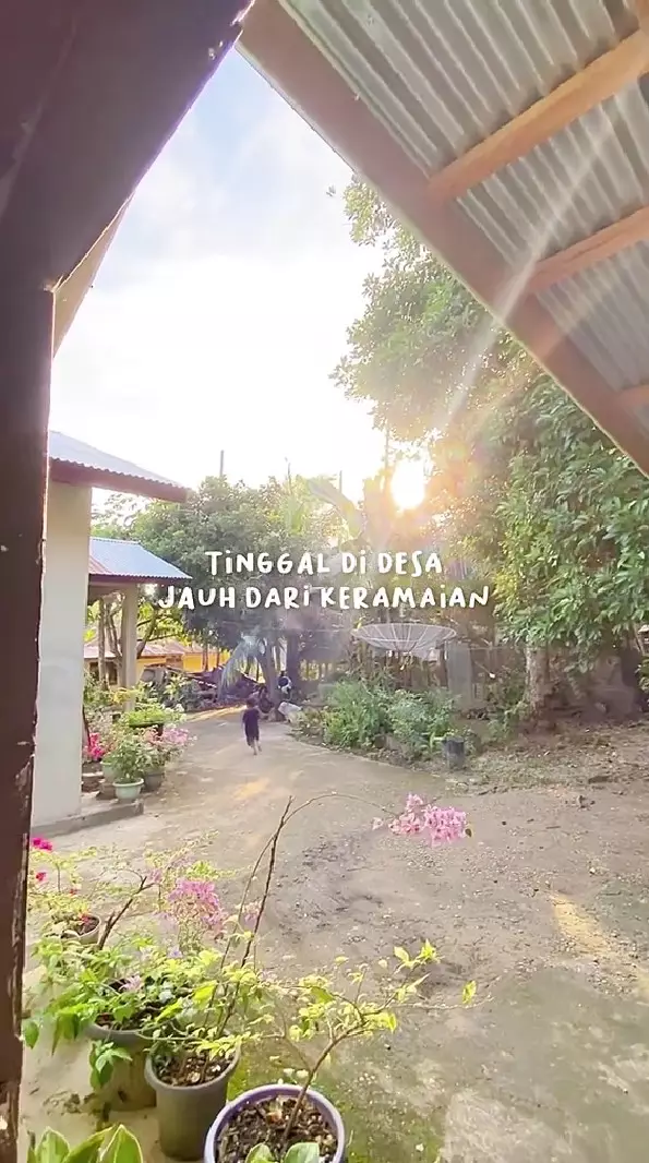 Rumah di pelosok desa fasadnya jadul © TikTok