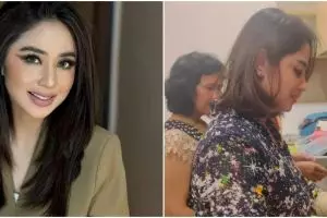 Dulu tidur di kos triplek kini rumahnya Rp30 m, 9 potret dapur kotor Dewi Perssik sumpek full perabot