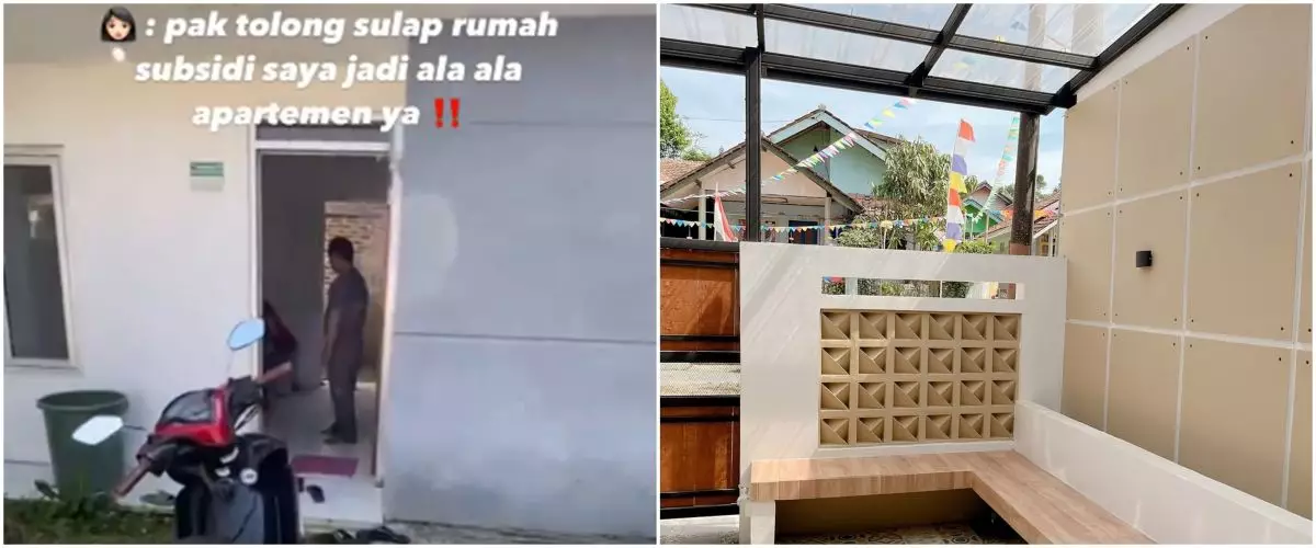 Rumah subsidi tanpa sekat punya wanita ini dimakeover jadi bak apartemen, 11 potretnya bikin mupeng