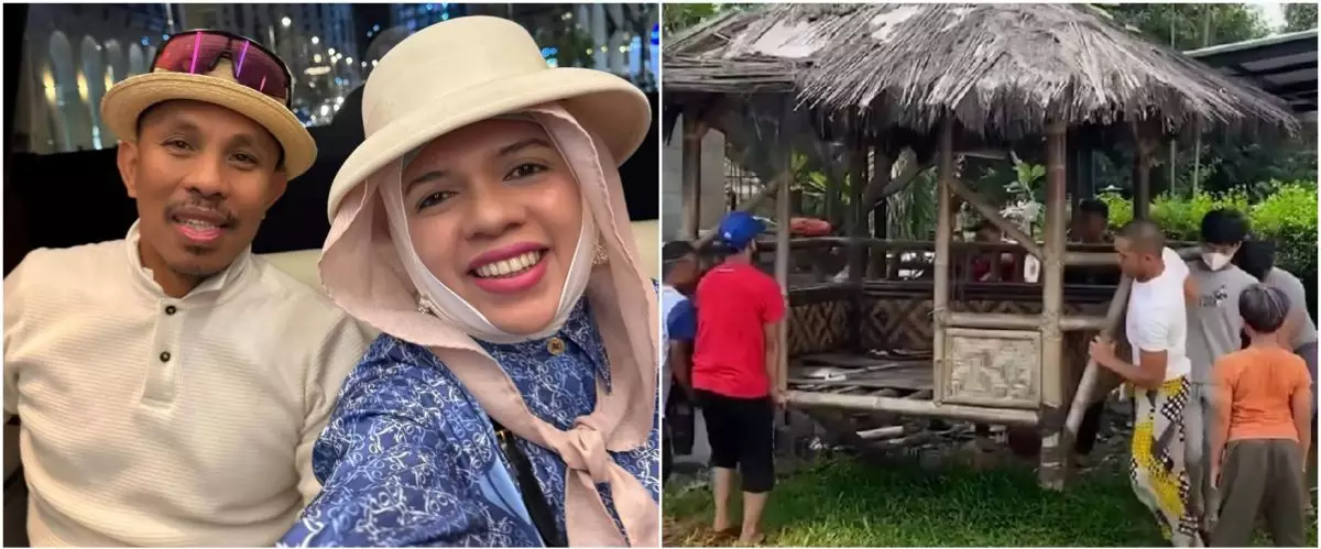 Gen Halilintar bangun lapangan golf di rumah untuk kado anniversary orang tuanya, ini 9 potretnya