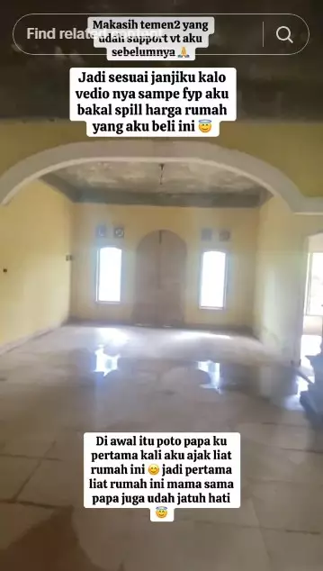 wanita ini beli rumah megah terbengkalai © TikTok