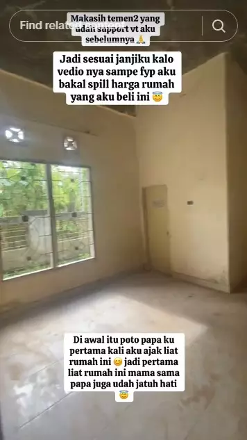 wanita ini beli rumah megah terbengkalai © TikTok