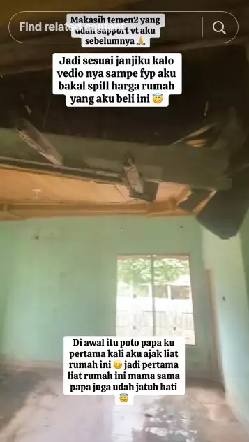 wanita ini beli rumah megah terbengkalai © TikTok