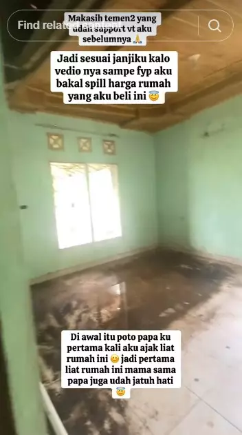 wanita ini beli rumah megah terbengkalai © TikTok