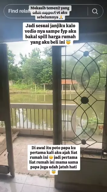 wanita ini beli rumah megah terbengkalai © TikTok