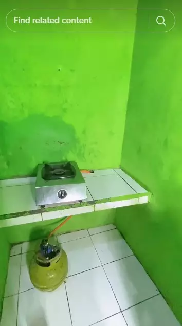 Makeover dapur kontrakan ijo ngejreng © TikTok