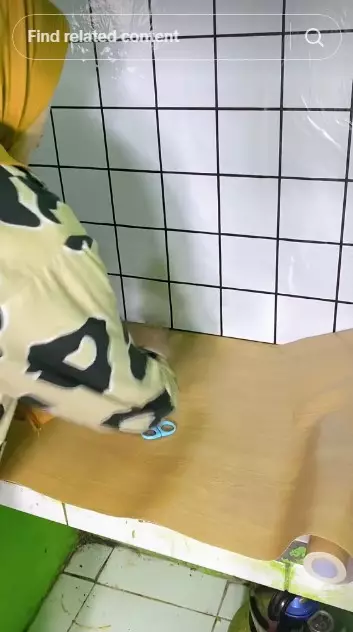 Makeover dapur kontrakan ijo ngejreng © TikTok