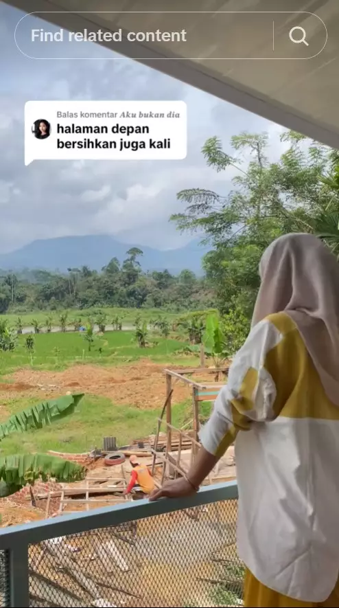 dapurnya punya view idaman para emak-emak © TikTok