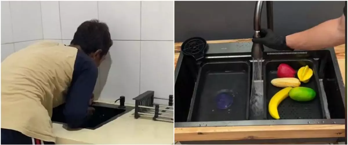 Wanita ini niatnya pasang wastafel viral estetik di dapur, alih-alih suka hasilnya malah bikin nyesel