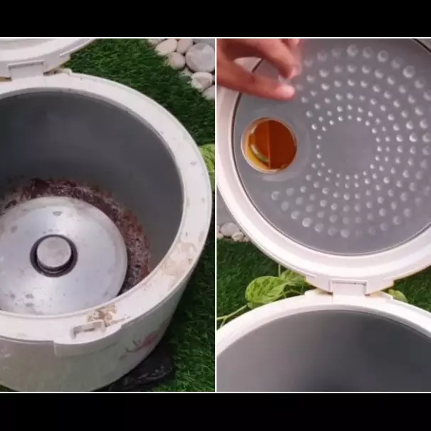 Trik bersihkan kotoran dan kerak dari magic com, cuma modal Rp3 ribu jadi bersih seperti baru