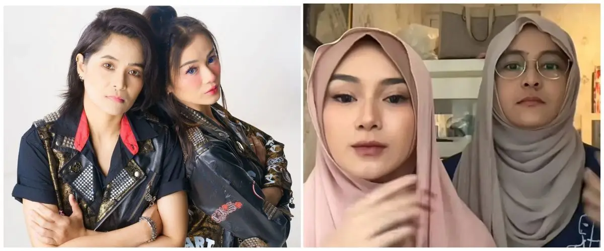Disebut terlihat lebih anggun, intip 5 potret Mita dan Dara The Virgin kenakan hijab
