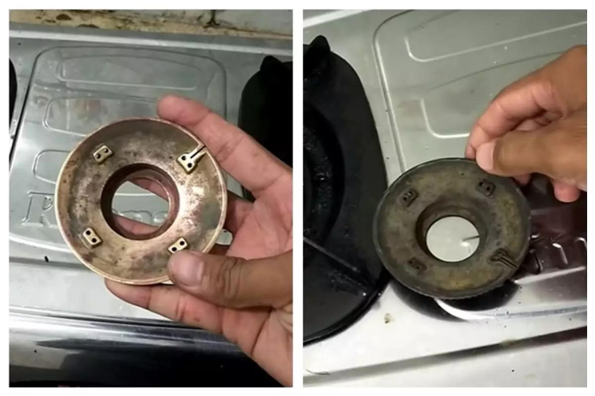 Jangan beli baru, trik bersihkan burner kompor gas menghitam dan berkarat pakai 2 bahan sederhana
