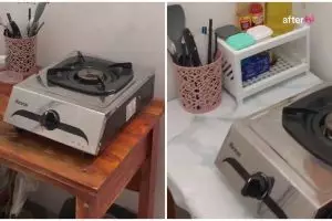 Cara anak kos makeover dapur mini dalam kamar ini masak nyaman sekaligus ngirit duit