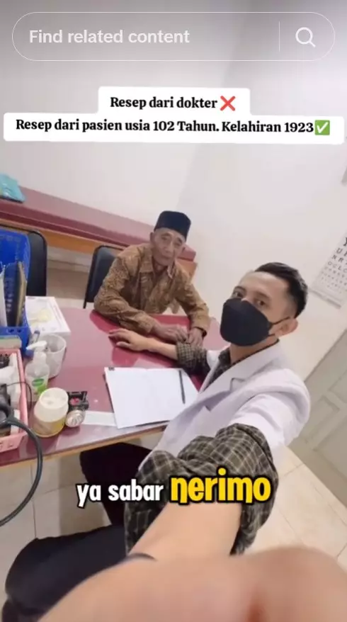 Viral kakek-kakek usia 102 tahun © TikTok Viral kakek-kakek usia 102 tahun © TikTok