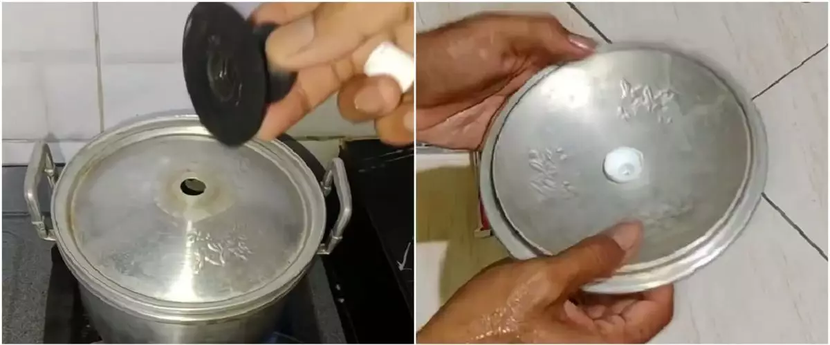 Trik kreatif memperbaiki gagang tutup panci lepas tanpa dilem, cukup pakai 1 peralatan mandi