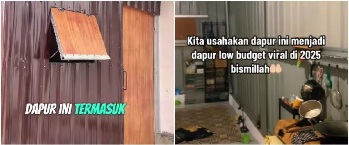 Bangun dapur dinding seng ala peti kemas habiskan dana Rp14 juta, 9 potret hasilnya malah tuai kritik