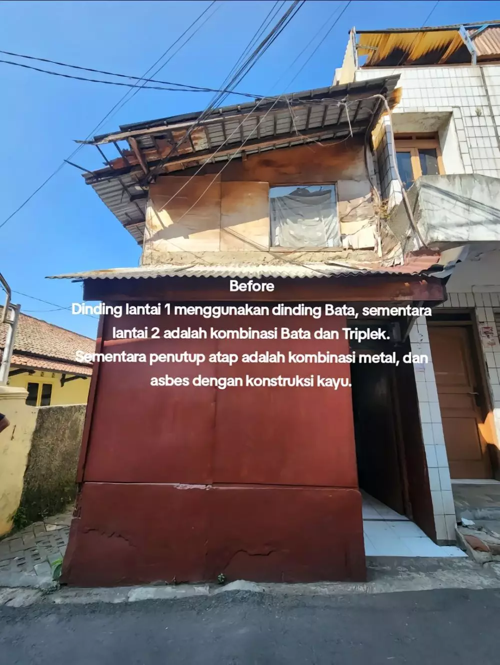 rumah mungil di gang mirip sarang walet © TikTok