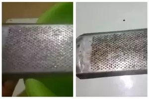 Trik mudah menghilangkan karat di parutan kelapa agar aman dipakai lagi dengan 1 bahan minuman