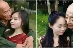 Usia terpaut 57 tahun, wanita 23 tahun ini tinggalkan keluarga demi dinikahi kakek-kakek karena cinta