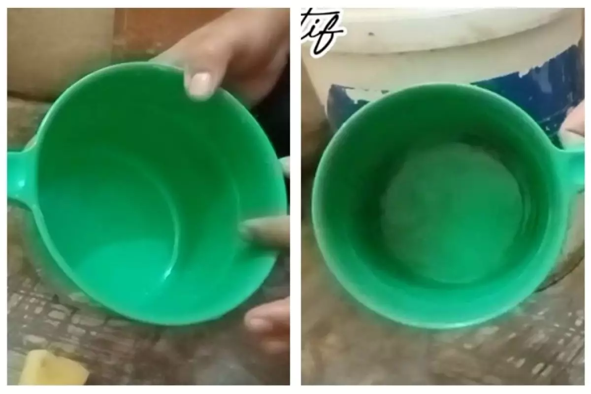 Trik mudah basmi kerak hitam licin di gayung tanpa digosok sitrun, cuma tambah 1 bahan dapur