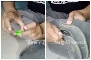Trik ala bapak-bapak memperbaiki resleting ras rusak ini tak perlu digosok lilin, pakai 1 bahan dapur