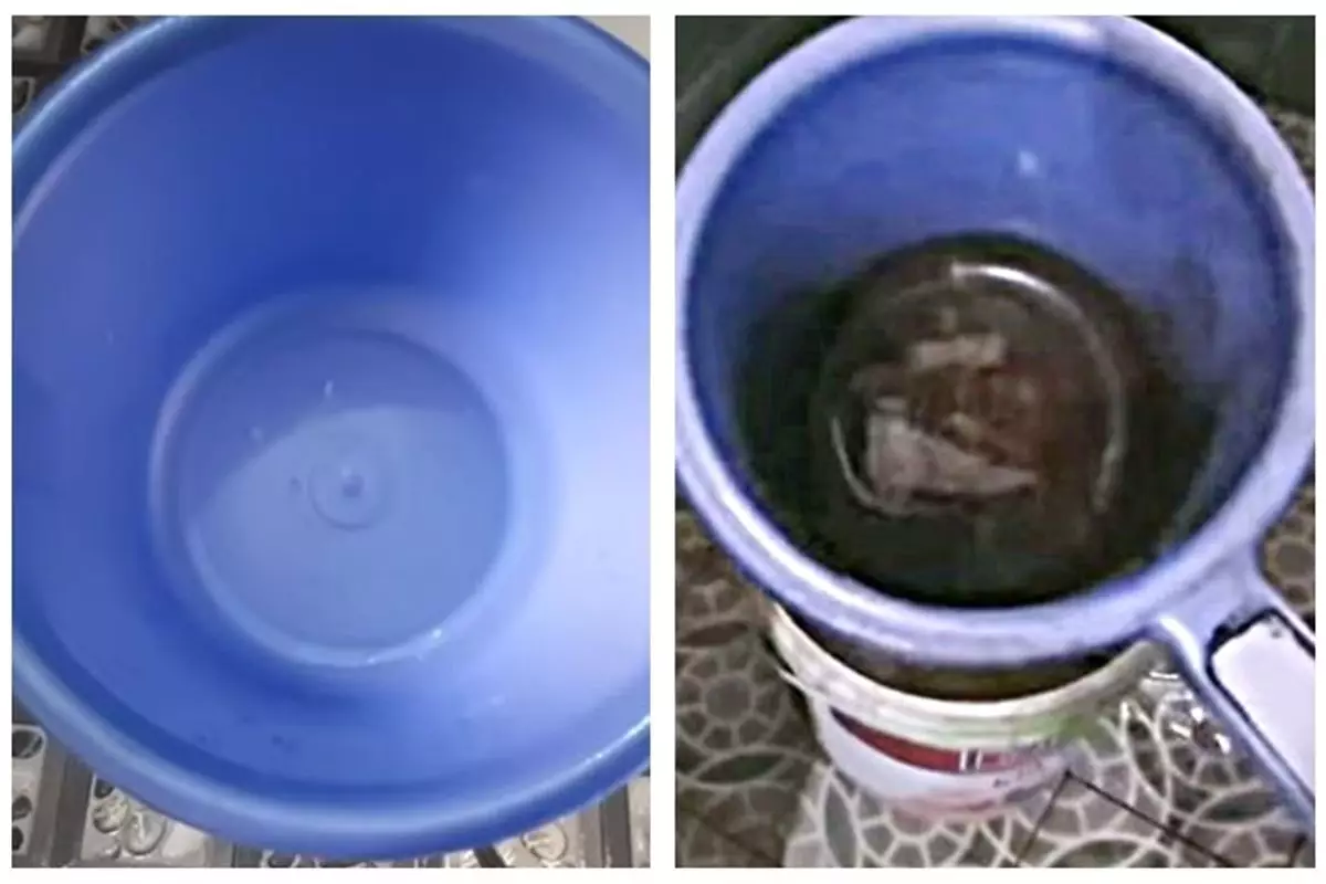 Trik mudah bersihkan kerak lumut di gayung agar kinclong lagi ala emak-emak, cuma tambah 1 bahan dapur