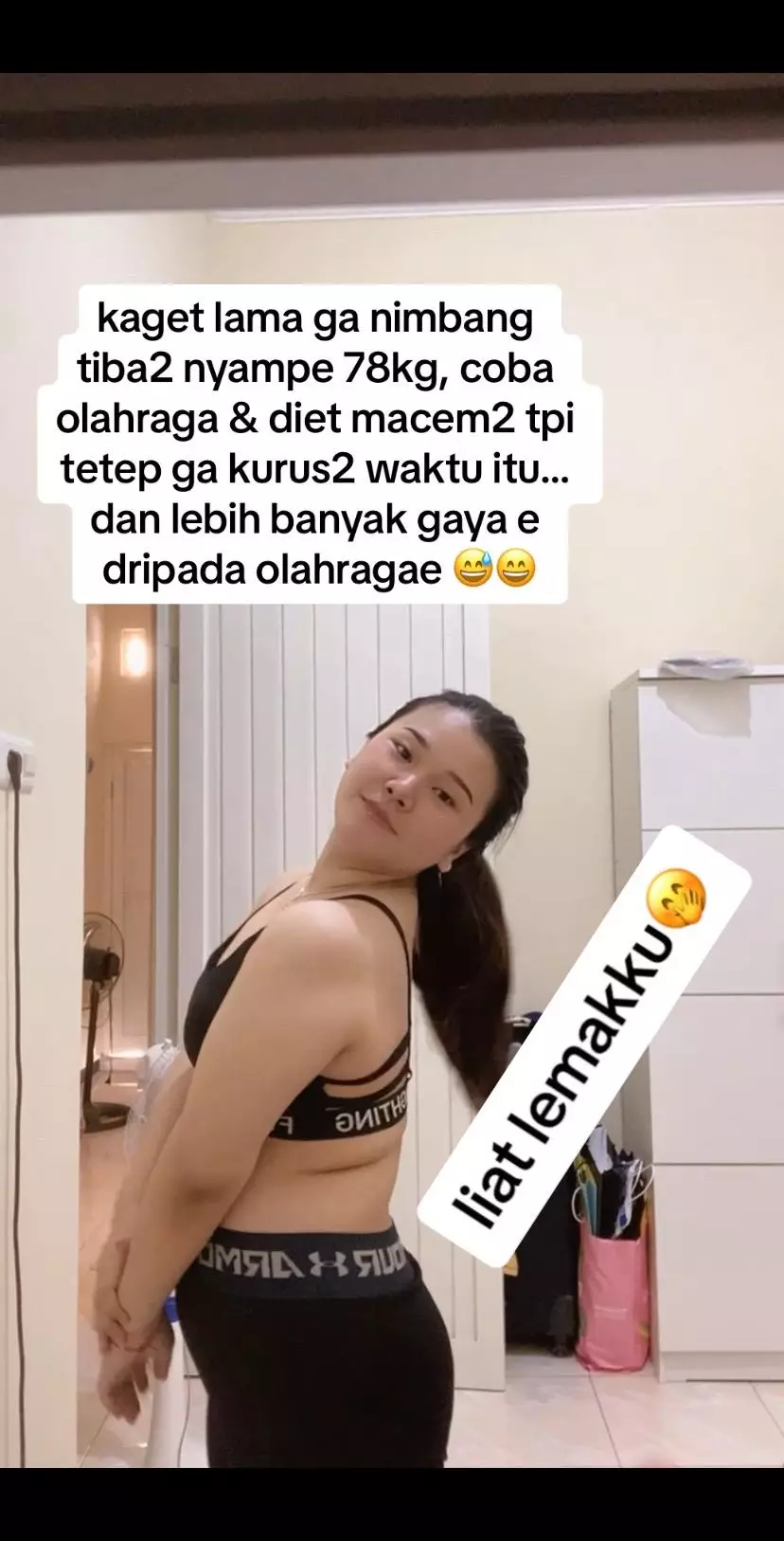 wanita sukses turunkan bobot 26 kg © TikTok wanita sukses turunkan bobot 26 kg © TikTok