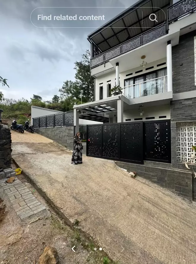 rumahnya di hutan tapi interior estetik  © TikTok