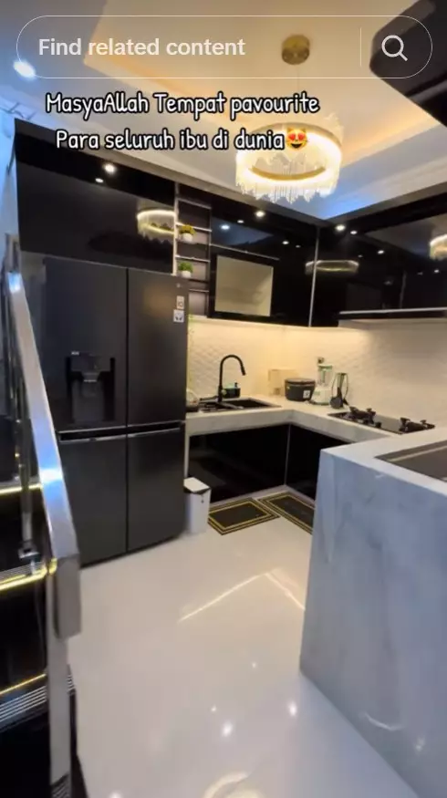 rumahnya di hutan tapi interior estetik  © TikTok