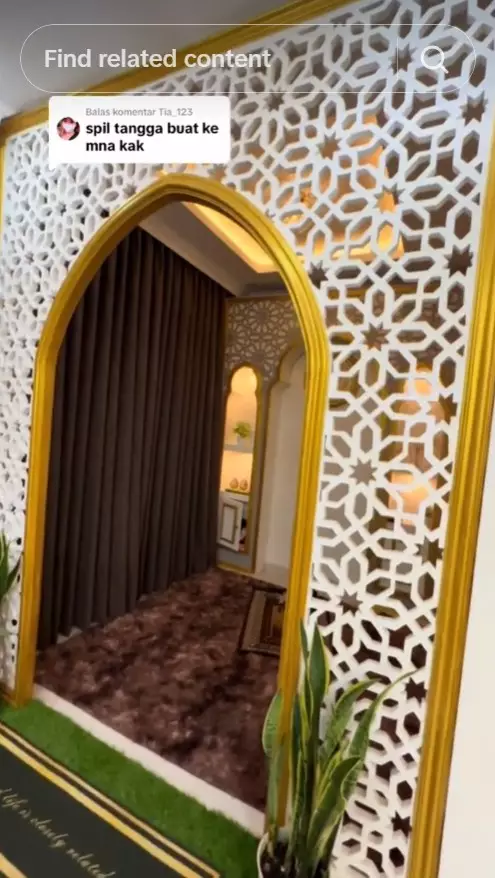 rumahnya di hutan tapi interior estetik  © TikTok
